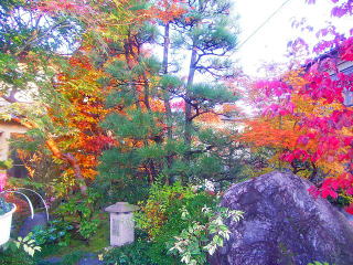 施工例：紅葉の美しい日本庭園